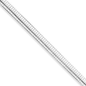 8mm Sterling Silver Cubetto Chain Necklace, 16 Inch